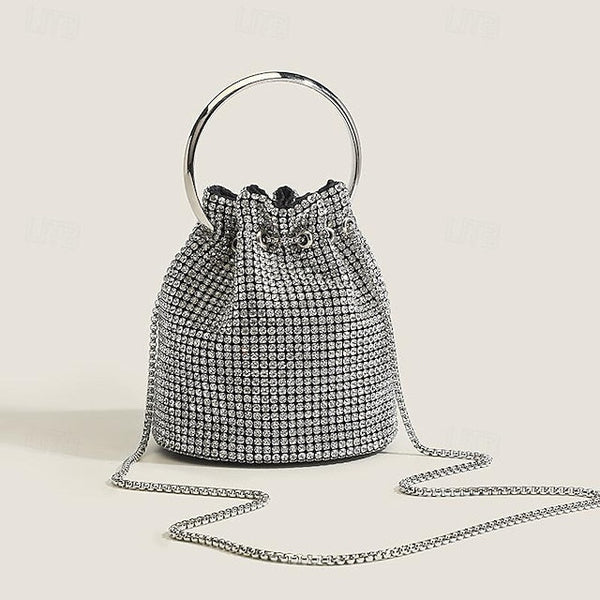 Women's PU Bag Chain Clutch Evening Wedding Leather Party FashionChic