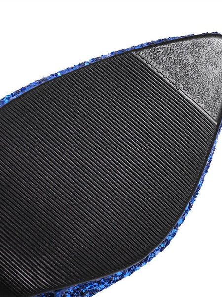 High Ankle Sparkly – Red Glitter Women's Heel Boots FashionChic