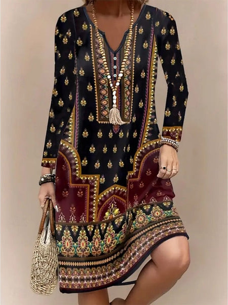 Women's Midi Dress Knit Dress Casual Dress A Line Dress FashionChic
