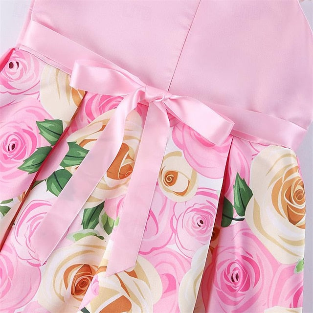3D Sleeveless Flower Dress Party Girls' Easter Summer FashionChic