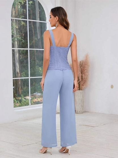 of the Mother Square Wedding Dress Elegant Pantsuit Guest Bride FashionChic