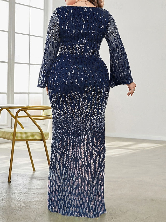 Elegant Size Plus of Curve Dress V the Bride Party Mother FashionChic