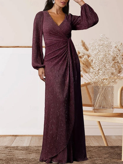 of Elegant Sweet Dress A-Line Wedding Guest the Bride Mother V FashionChic