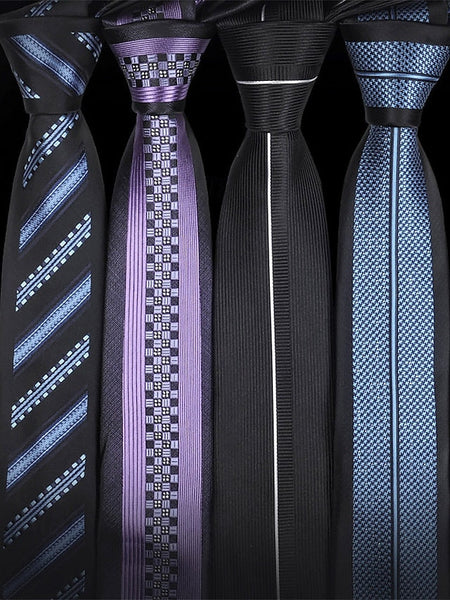 6cm Pattern - Men's Narrow Positioning Tie Stripe FashionChic