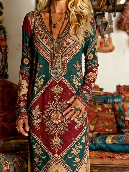 Women's Long Dress Maxi Dress Vintage Dress Casual Dress