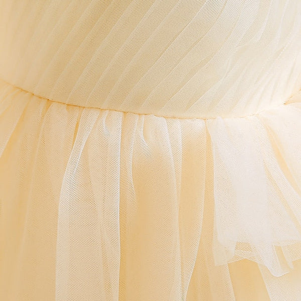 Kids Sleeveless Color Formal Girls' Dress Party Solid FashionChic