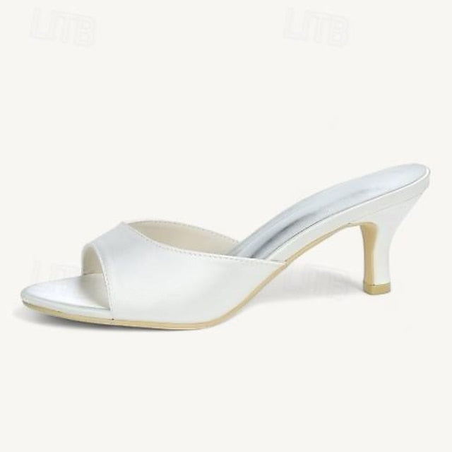 Shoes Sandals Toe Kitten Wedding Heel Women's Open FashionChic