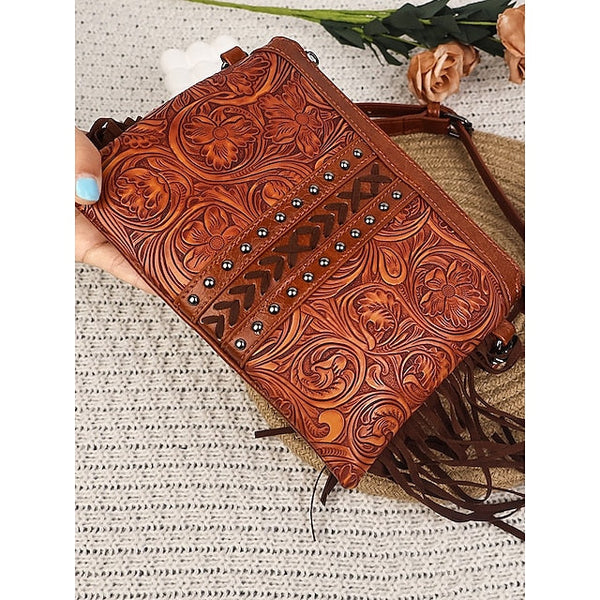 PU Crossbody Leather Bag Shoulder Wristlet Women's Bags FashionChic