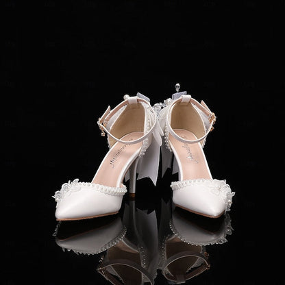 Wedding Party Shoes Women's White Dress FashionChic