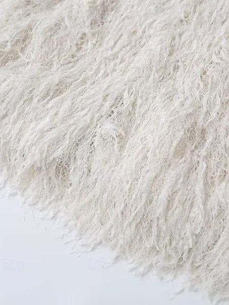 Coat Furs Women's Comfortable Leathers Fur Faux FashionChic