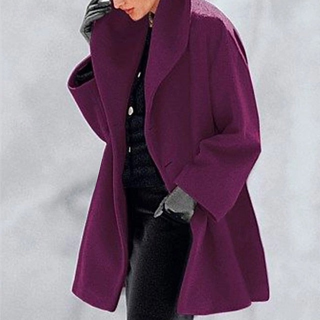 Comfortable Warm Furs Buttons Faux Women's Coat Fur FashionChic