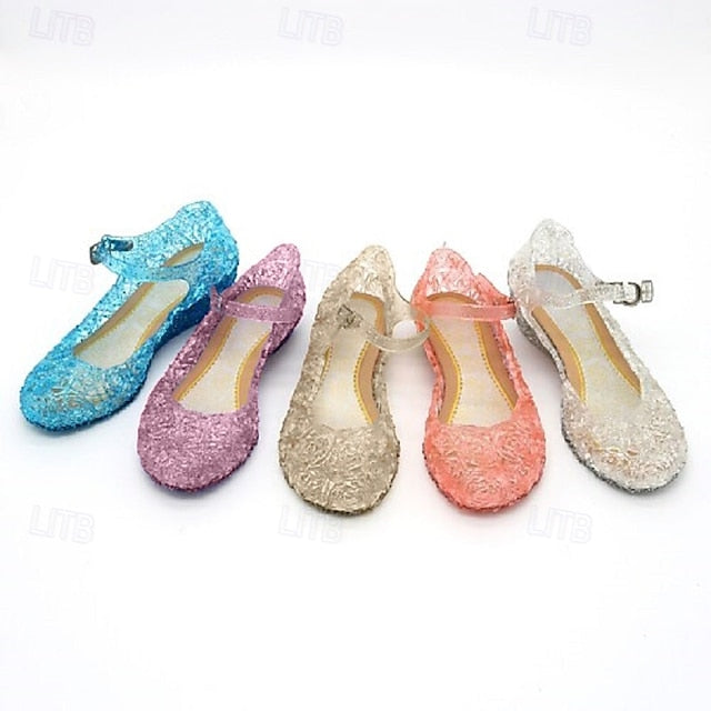 Masquerade Frozen Christmas Cinderella Jelly Elsa Shoes Princess FashionChic