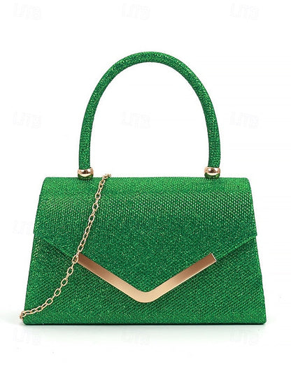 Women's Strap with Glitter Chain – Clutch Bag Evening FashionChic