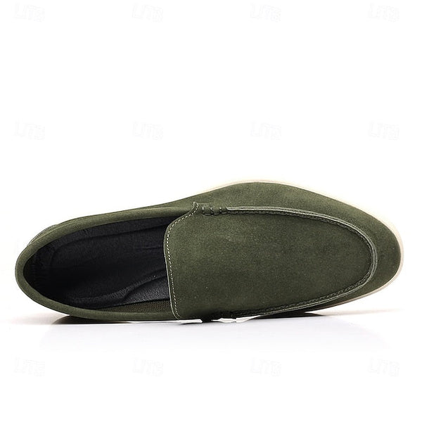 Loafers Men's Slip-On Blue Faux Light – Breathable Casual FashionChic