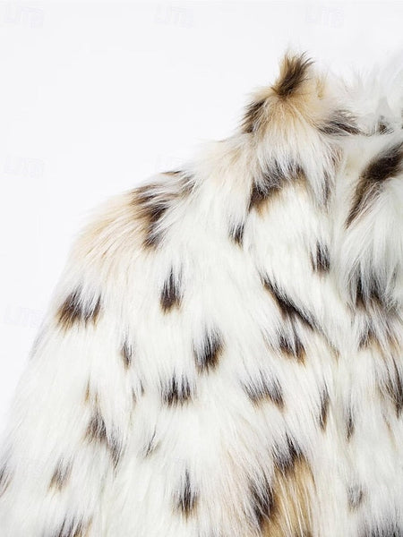 Fur Furs Leathers Faux Women's Coat Comfortable Warm FashionChic