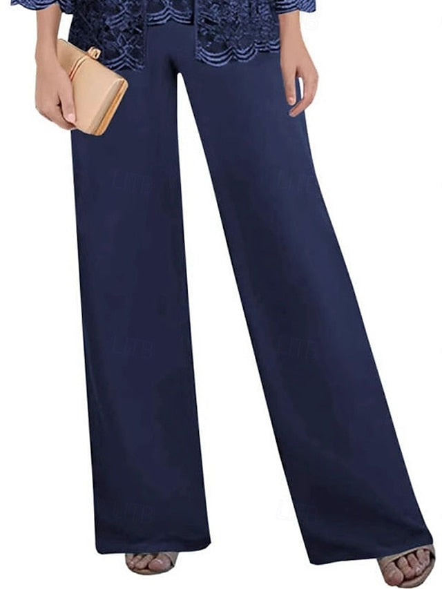 of the Mother Square Wedding Dress Elegant Pantsuit Guest Bride FashionChic
