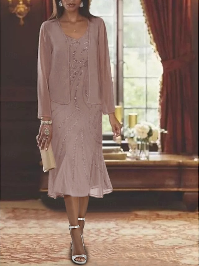 Two Mother Dress Wedding of Bride Formal the Piece Beach Mermaid FashionChic