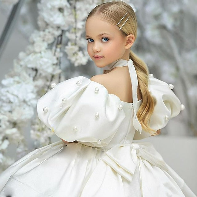 Girls' Kids Solid Dress Flower Color Girl FashionChic