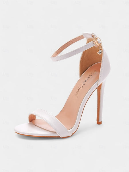 Metallic – Heel Sleek Women Wedding Sandals Stiletto for FashionChic