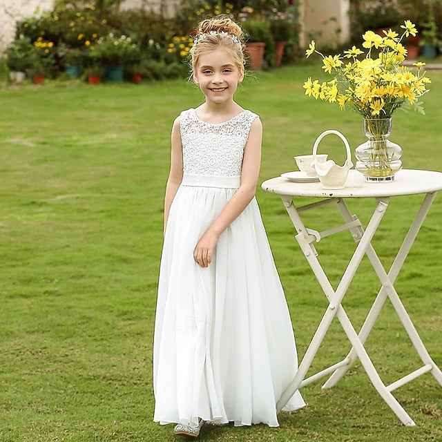 Formal Girls' Flower Kid's Girl Dress Lace FashionChic