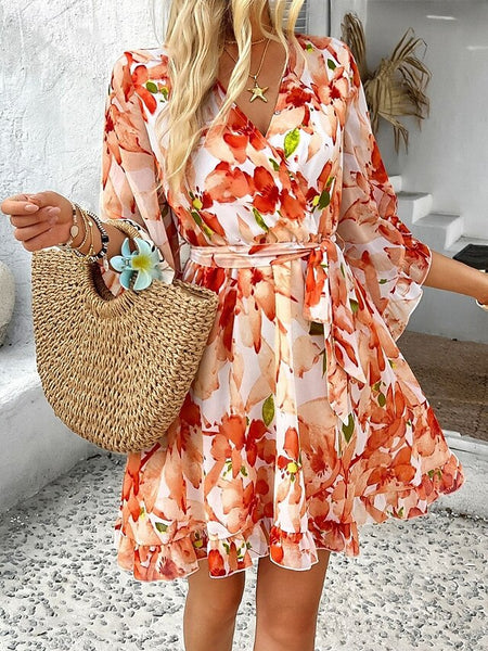 Women's Mini Dress Casual Dress Floral Dress Summer Dress