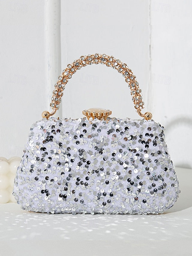 Vintage Bag Embellished Women's Sequin Evening – Clutch FashionChic