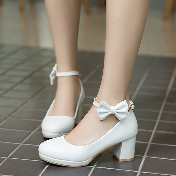 Girls' - Shoes Mary for White Weddings Jane Bow Perfect FashionChic