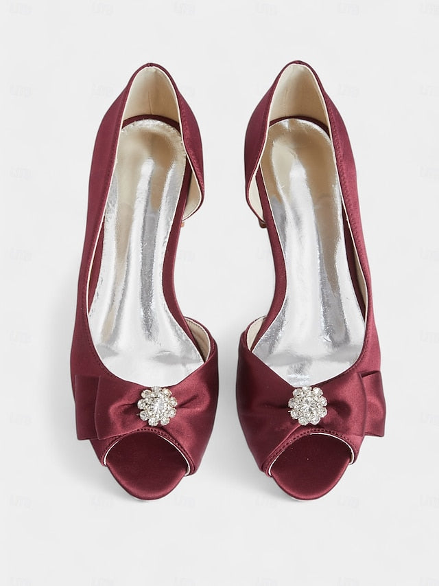 in satin sparkling flats luxurious crafted Elegant a with FashionChic