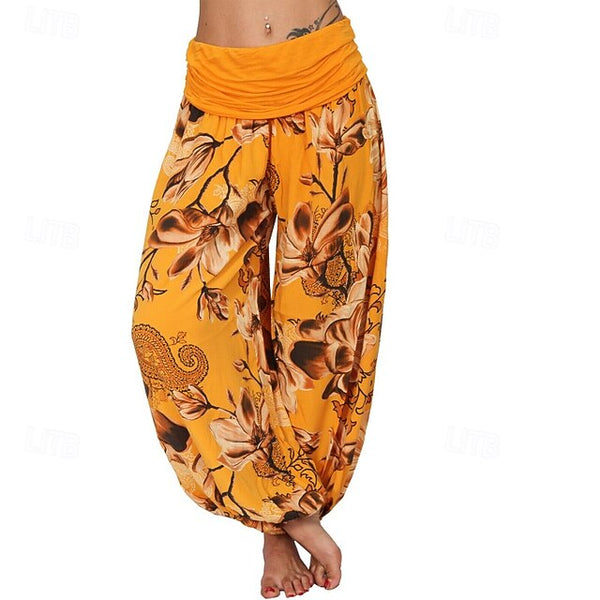 Women's Slacks Pants Trousers Fashion Boho Full Length