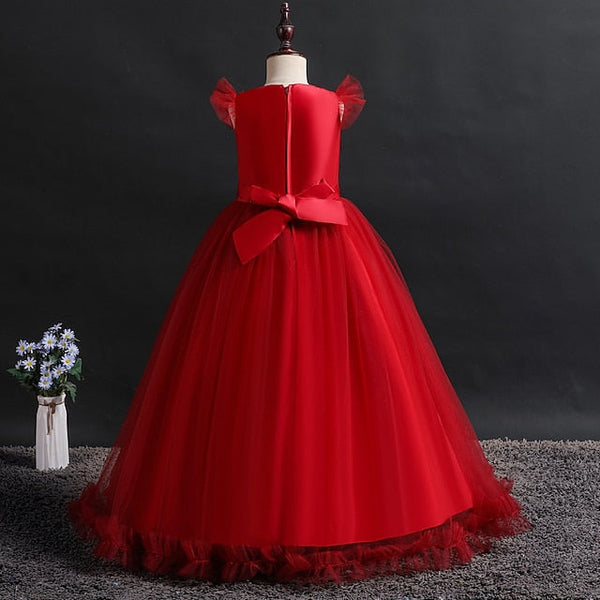 Dress Kids Girl Jacquard Girls' Sleeveless Flower FashionChic