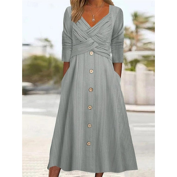 Women's Maxi Dress A Line Dress Casual Daily Regular Fit FashionChic