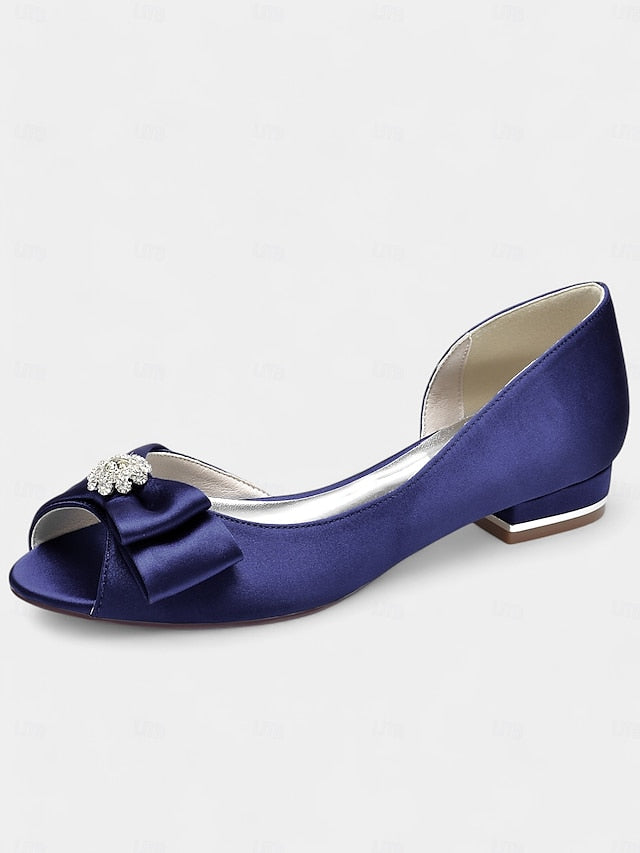 in satin sparkling flats luxurious crafted Elegant a with FashionChic