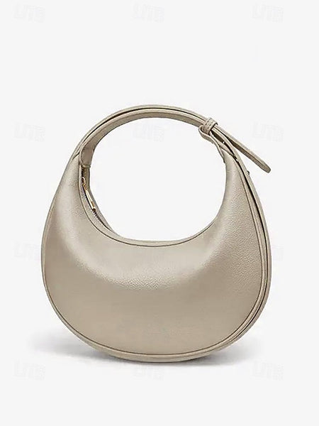 - Shoulder White Stylish Women's Elegant Crescent Bag FashionChic