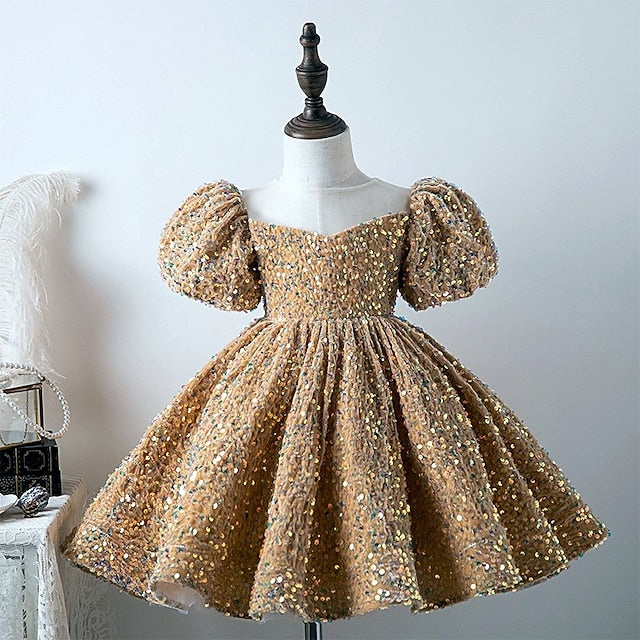 Sleeve Girls' Short Spring colour Dress 3D Wedding Summer FashionChic