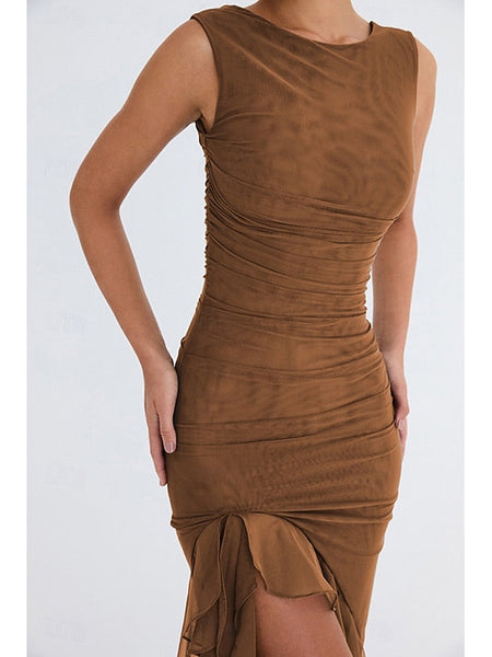 Women's Midi Dress Graduation Dress Cocktail Dress Wedding FashionChic