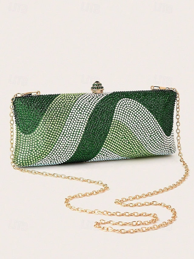 Evening Chain with Clutch Crystal Women's Strap Bag FashionChic