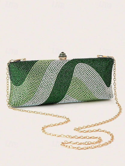 Evening Chain with Clutch Crystal Women's Strap Bag FashionChic