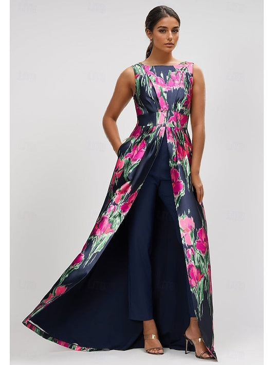A-Line Elegant Mother of Bride Dress Evening Gown the Jumpsuits FashionChic
