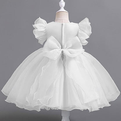Sleeveless Wedding Floral Kids Sequin Girls' Dress Party FashionChic