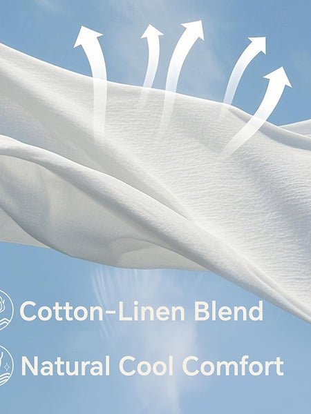 Women's Black Blue Summer Spring Maxi Dress Cotton Linen