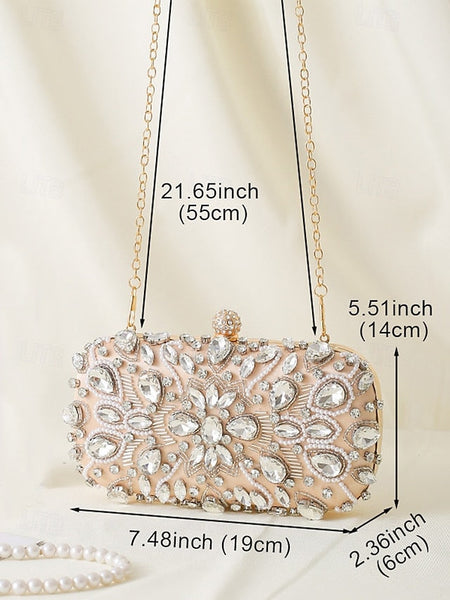 Bag Women's Clutch Crystal-Embellished FashionChic