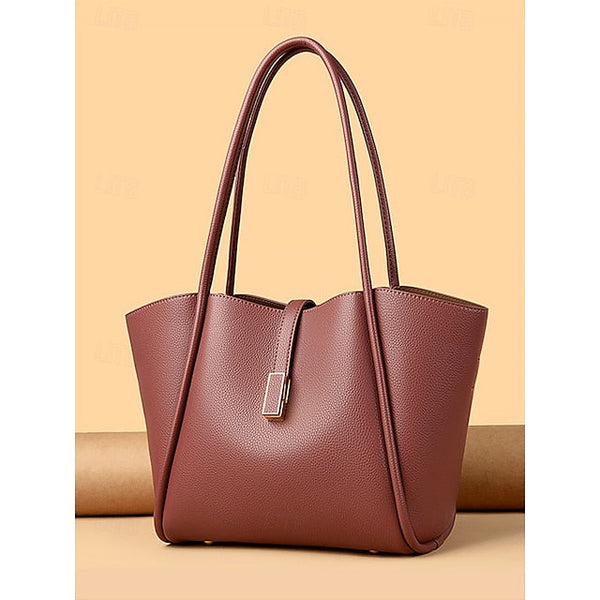 Green Faux Tote Women's Bag Leather FashionChic