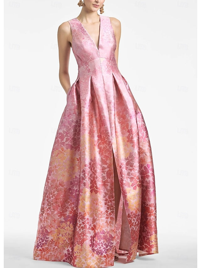 High A-Line Wedding Split Evening Gown Dress Beach Formal FashionChic