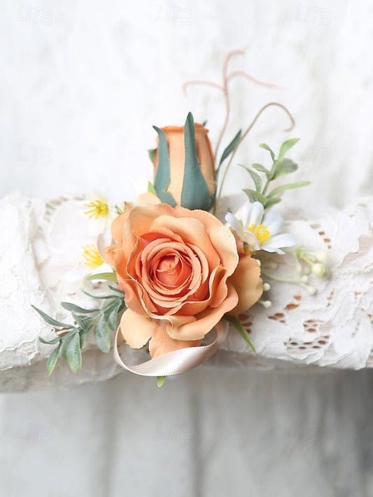 – Wrist Corsage and Wedding Elegant Boutonniere Artificial FashionChic