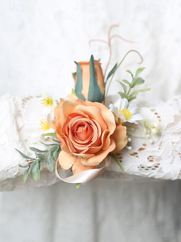 – Wrist Corsage and Wedding Elegant Boutonniere Artificial FashionChic