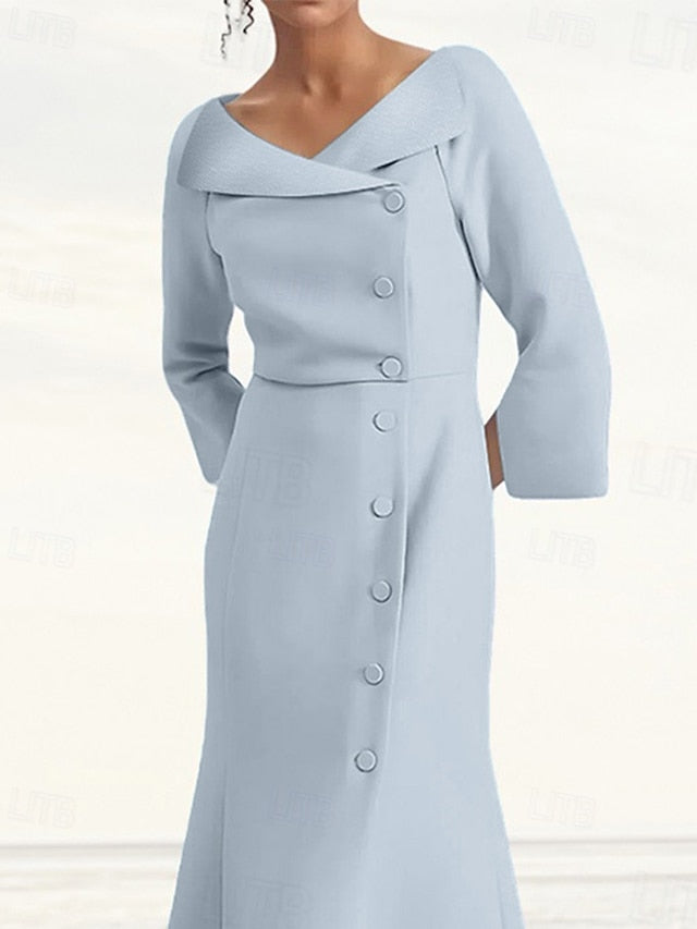 Blazer Mother the A-Line Dress Elegant Tuxedo Bride of FashionChic