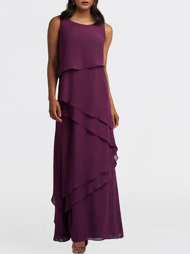 Piece Dress Bride Wedding the of Guest Elegant Two A-Line Mother FashionChic