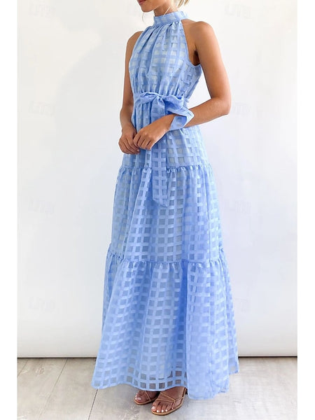 Women's Long Dress Maxi Dress Graduation Dress Halter Neck