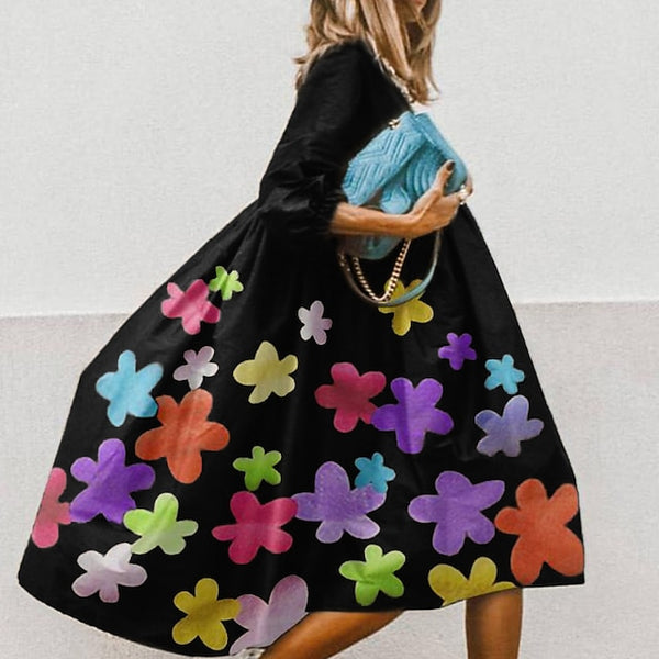 Women's Midi Dress Casual Dress Floral Dress Stylish Casual