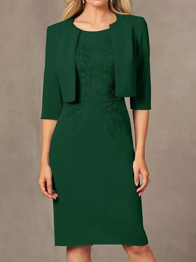 Beach Sheath / the Dress Column Suit Mother of Wedding Piece Two FashionChic